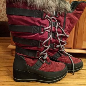 Cougar winter wedge boots